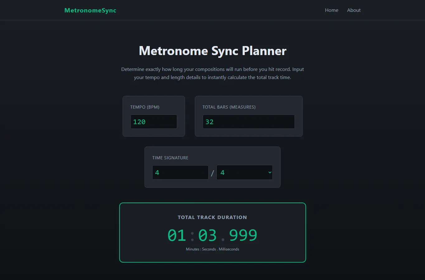 Screenshot of Metronome Sync Planner interface showing the project page in use